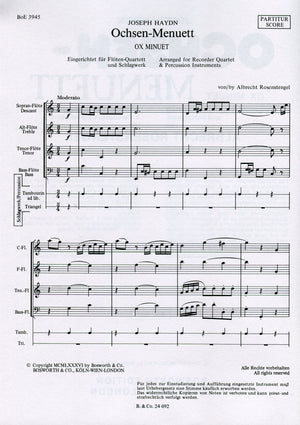 Ochsen Menuett - Ox Minuet