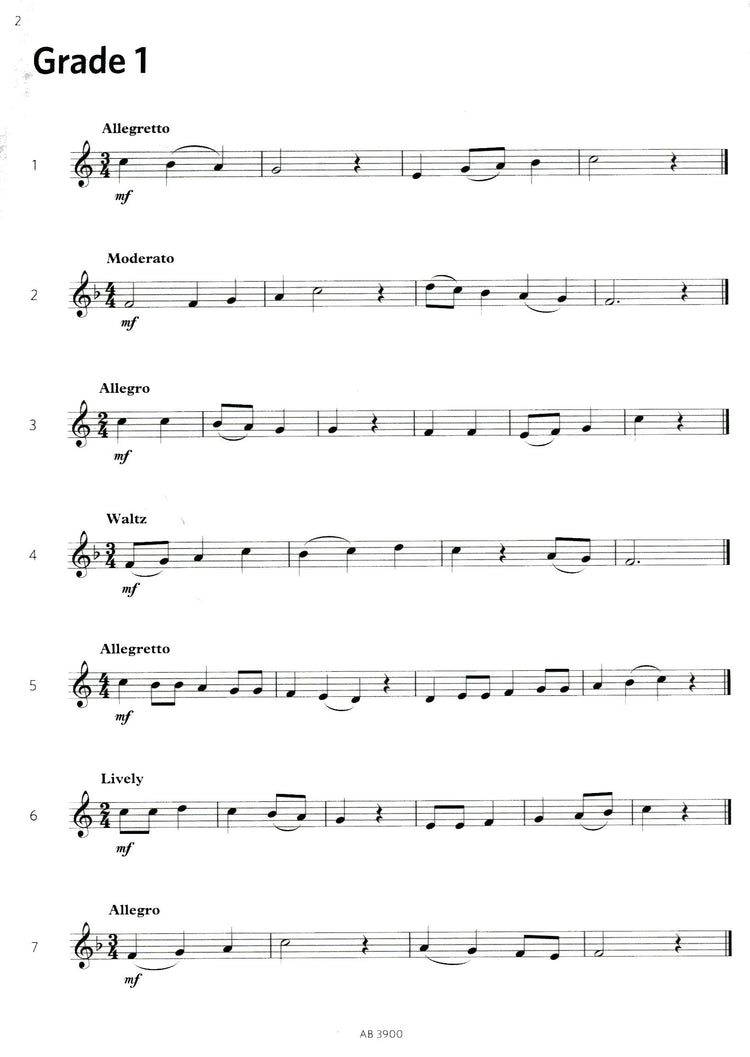 Descant Recorder Sight-Reading Grades 1 -5 ABRSM