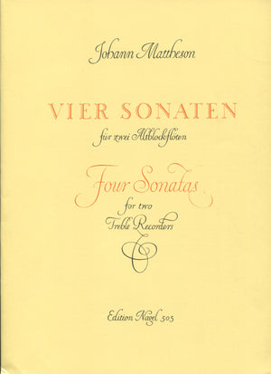 4 Sonatas Op. 1 Edition Nagel
