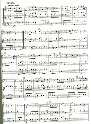Mozart 5 Divertimenti for Recorder trio K.439b