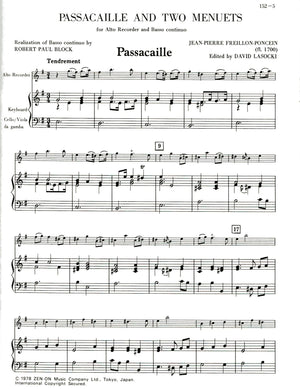 Passacaille and Two Menuets
