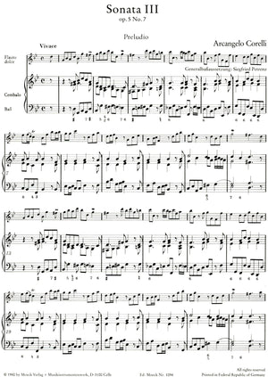 Sonata III G minor Op 5 No 7