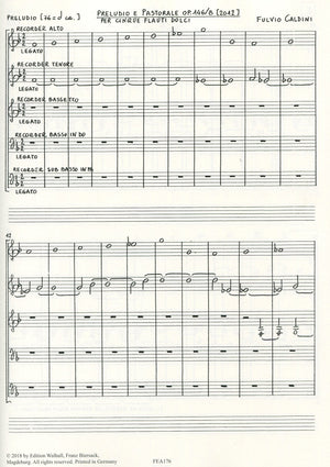 Preludio e Pastorale Op. 146/B