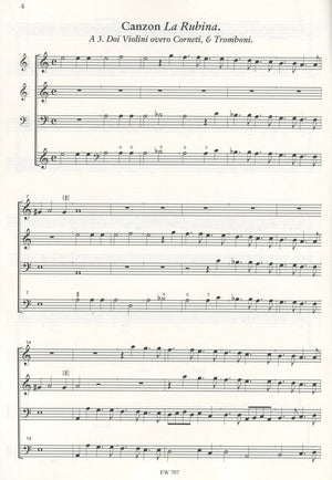 Canzon a una voce & La Rubina