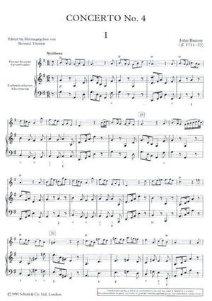 John Baston Concerto No. 4 in G major