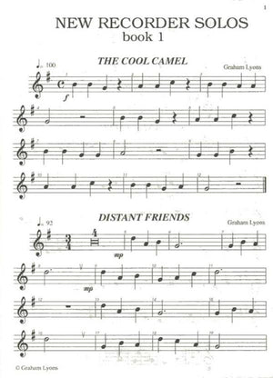New Recorder Solos Book 1 - Beginners