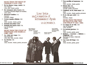 Love lyrics and romances of Renaissance Spain