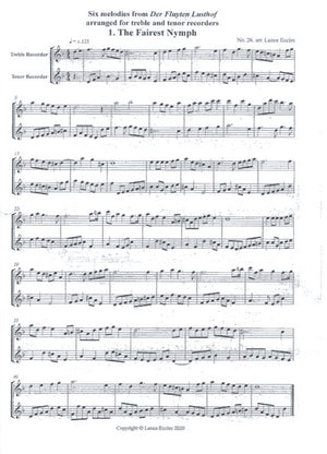Six melodies from Der Fluyten Lusthof
