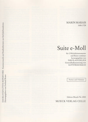 Suite in E Minor (Suite E-Moll) Marais