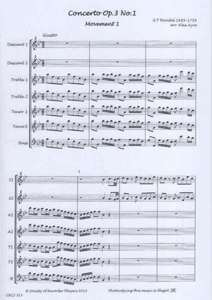 Concerto Op 3 No 1