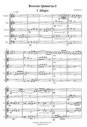 Recorder Quintet No. 5