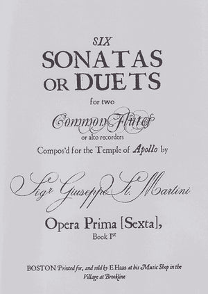 Six Sonatas or Duets