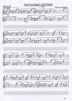 Minuetto in canone op.91/J