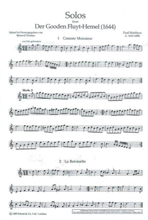 Solos from Der Gooden Fluyt-Hemel