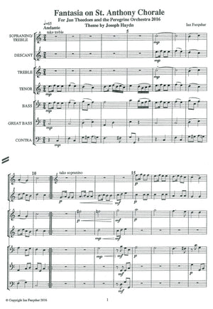 Fantasia on St Anthony Chorale