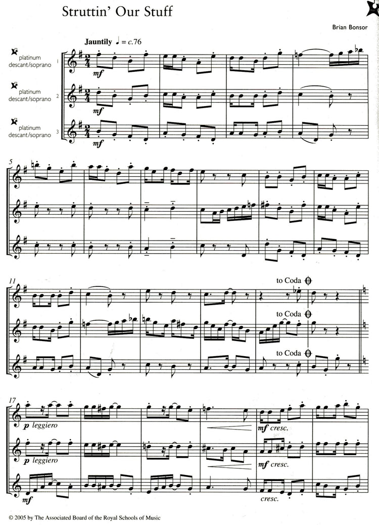 Music Medals: Platinum Recorder Ensemble Pieces