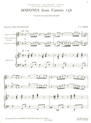 Sinfonia from Cantata 156