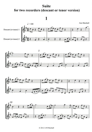 Suite for Two Recorders