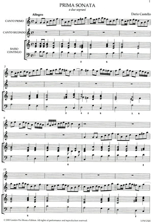 Three Sonatas Libro Primo