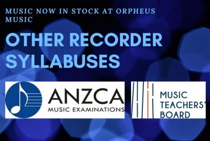 Other Recorder Exam Syllabuses - ANZCA & MTB
