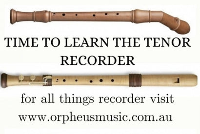 Learning the Tenor Recorder