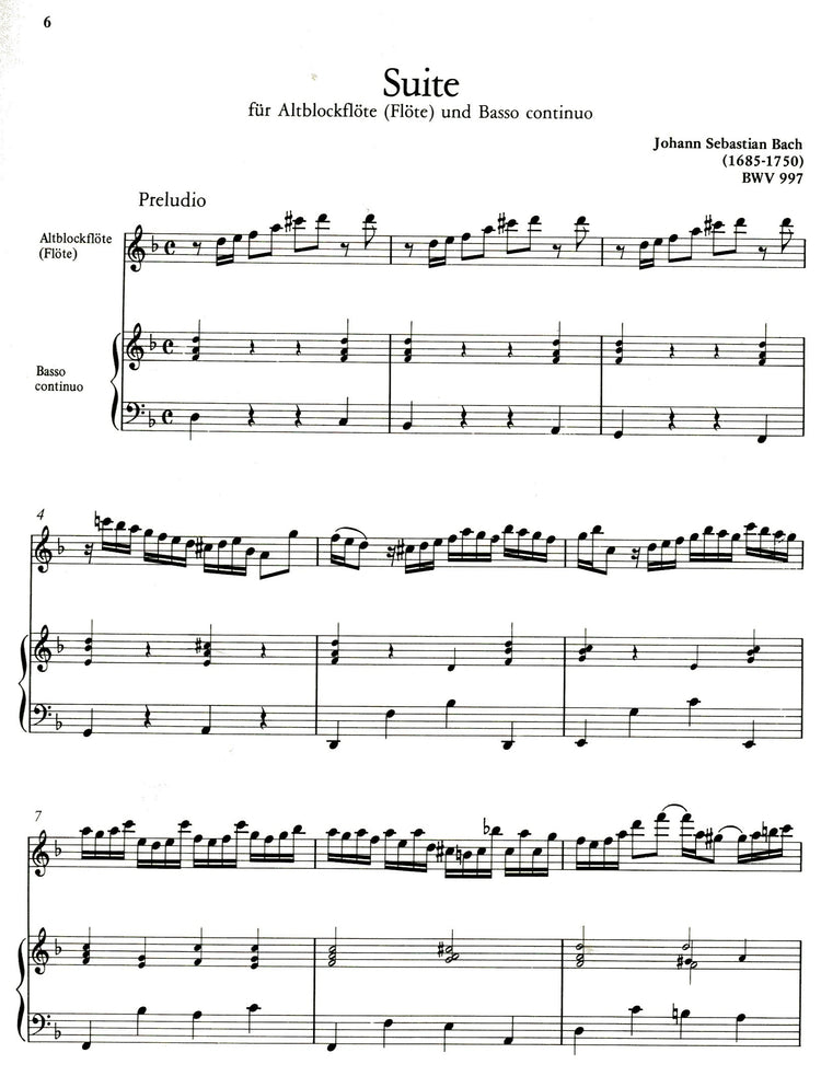 Suite BWV 997