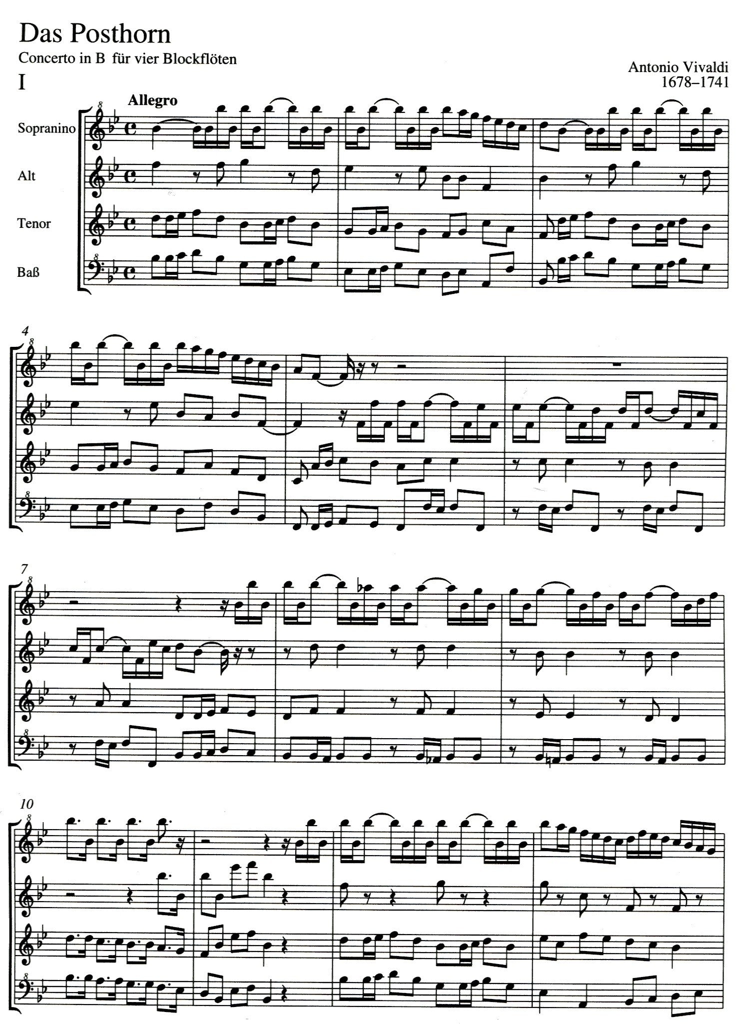Das Posthorn Concerto in B flat