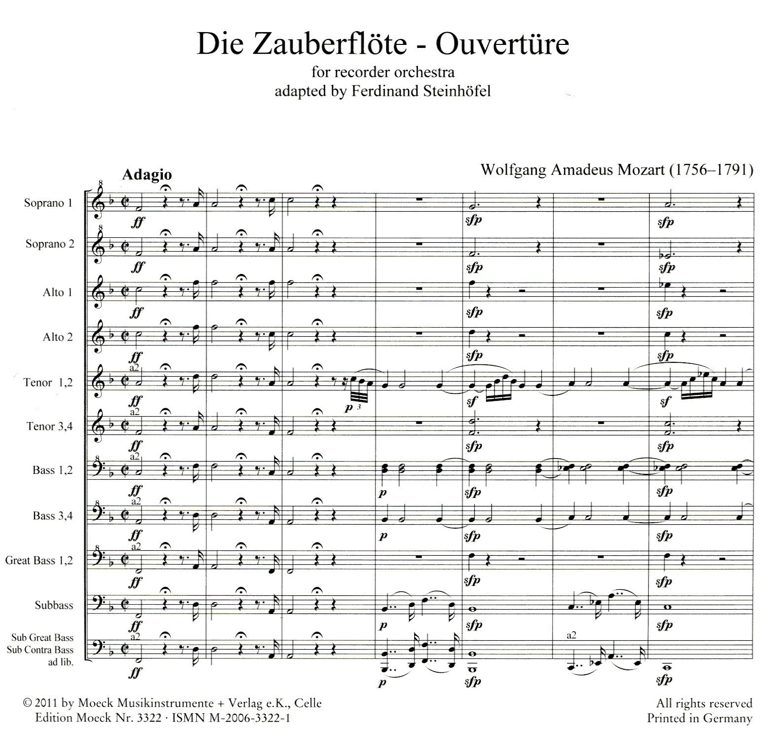 Die Zauberflote Ouverture - The Magic Flute Overture