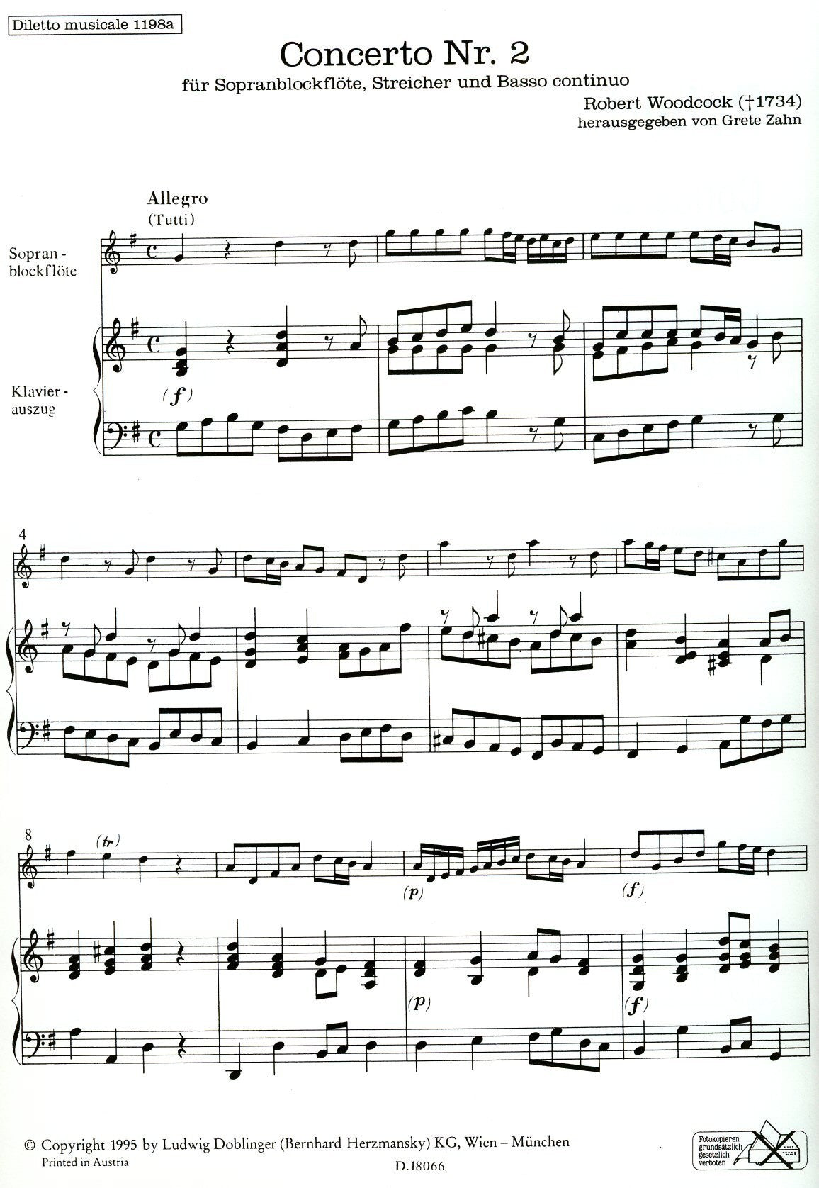 Concerto No 2 in G Major