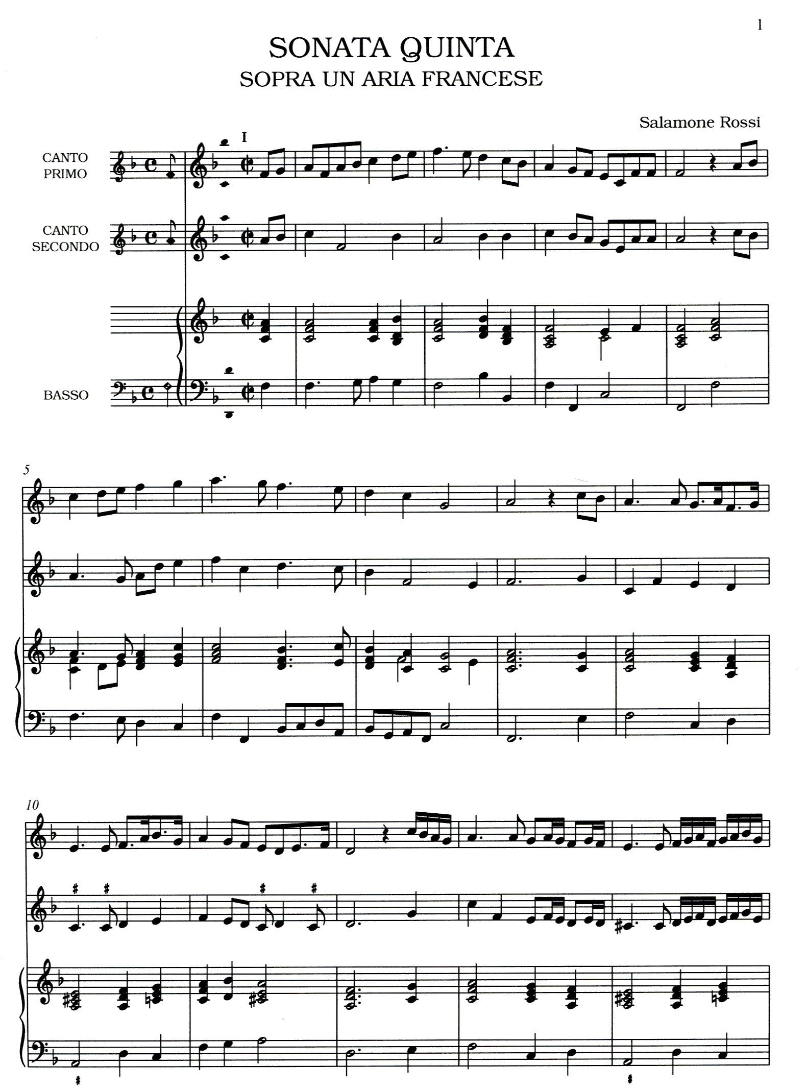 Two Sonatas (Quarto Libro)