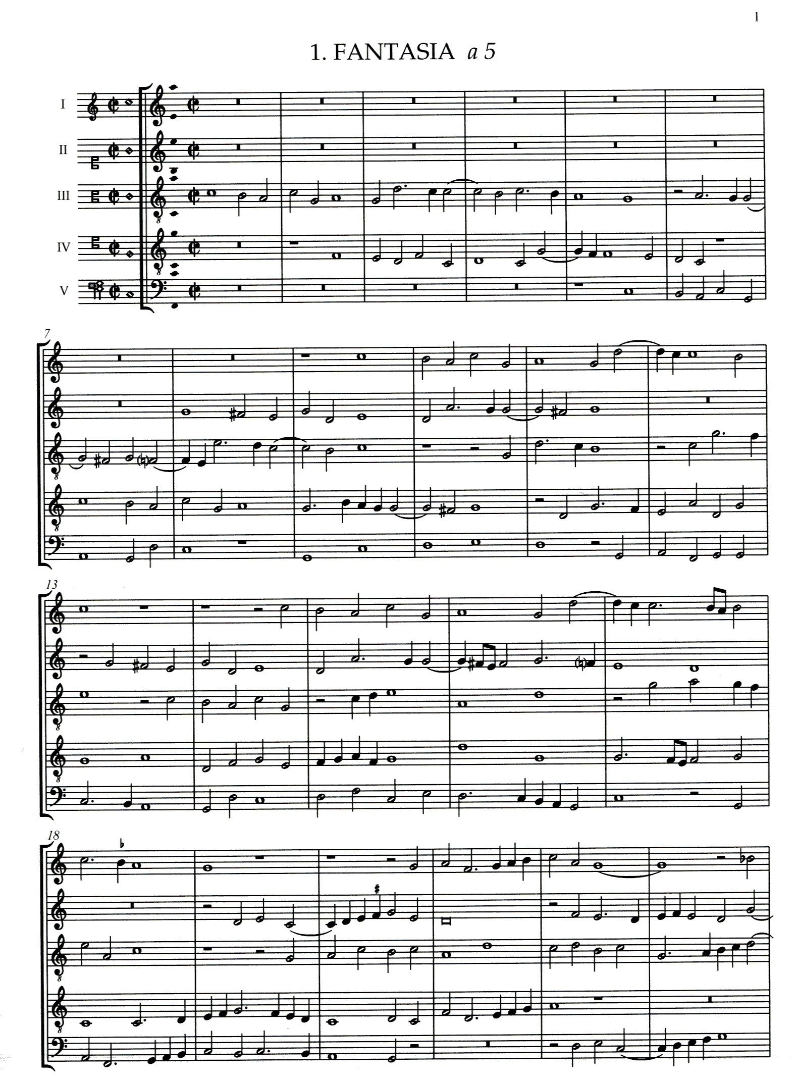 5-part Consort-Vol I:Fantasies
