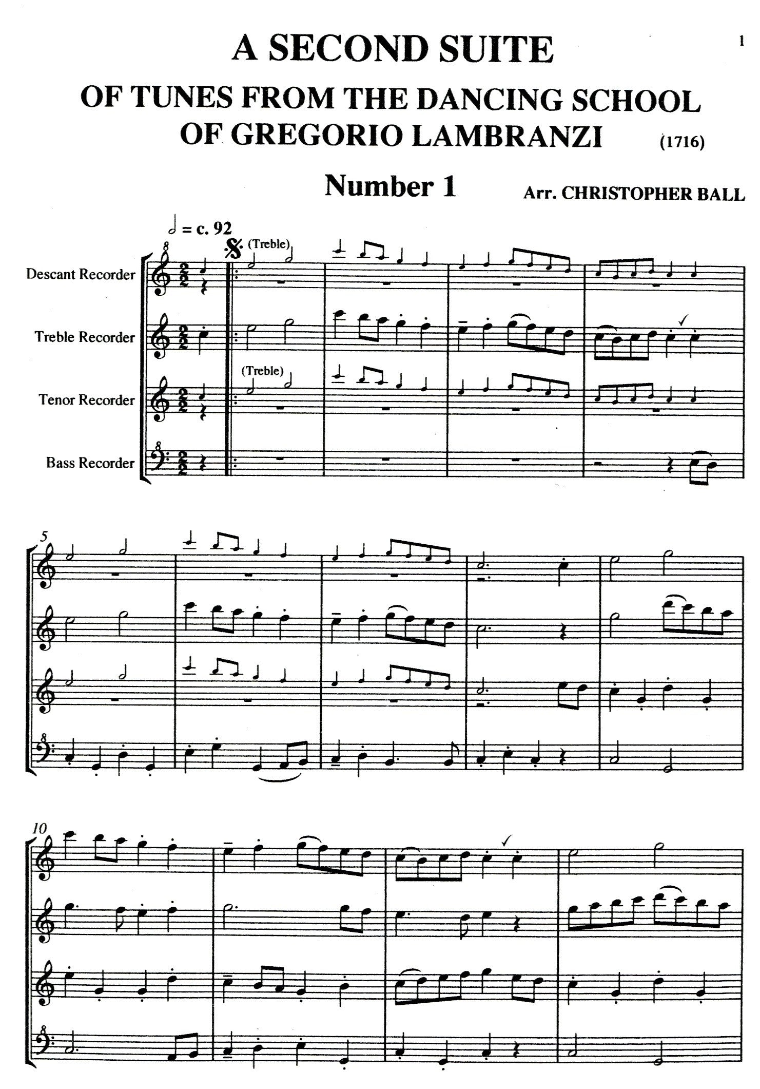 Second Suite of Tunes from the Dancing School