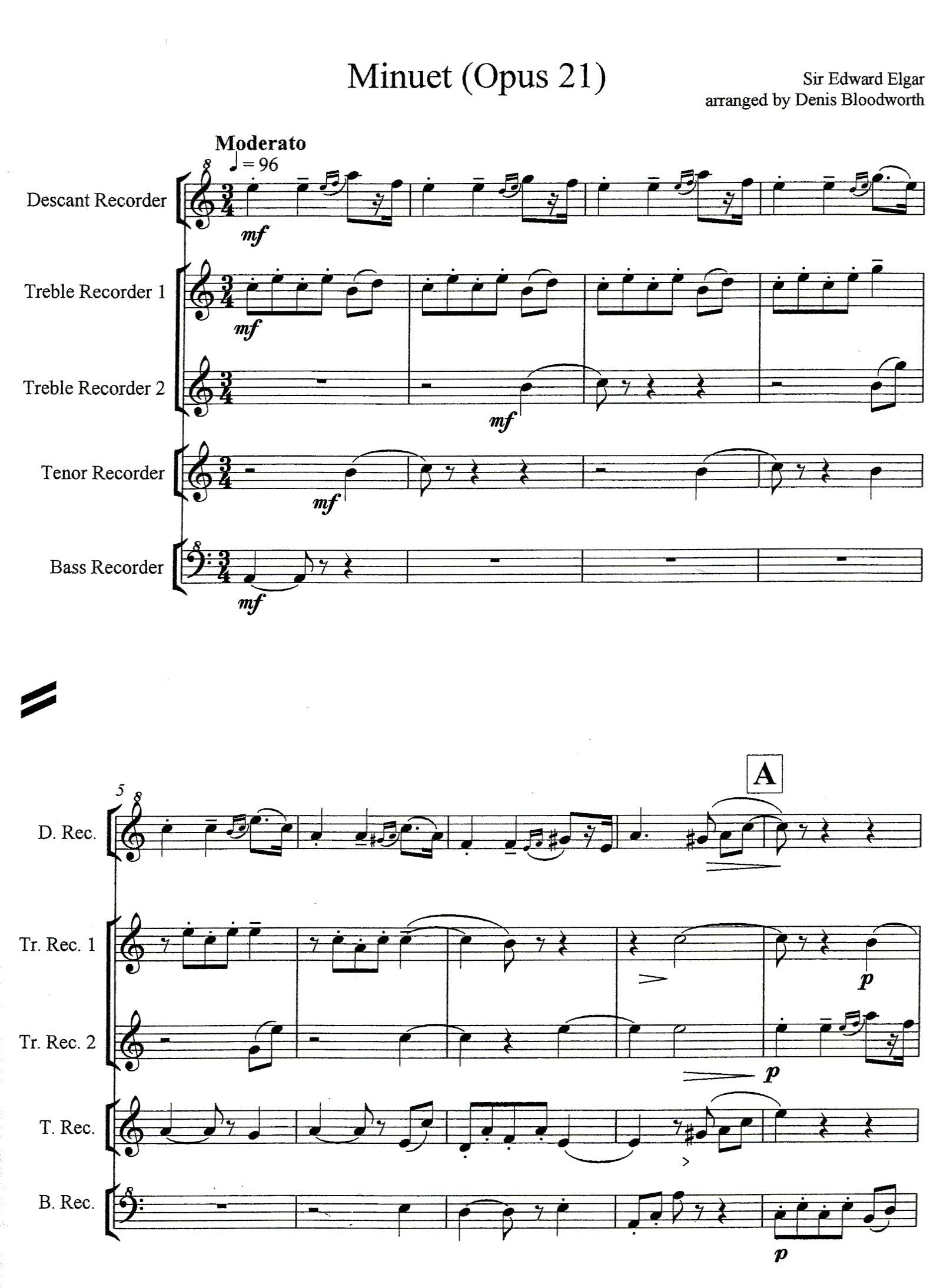 Minuet Opus 21