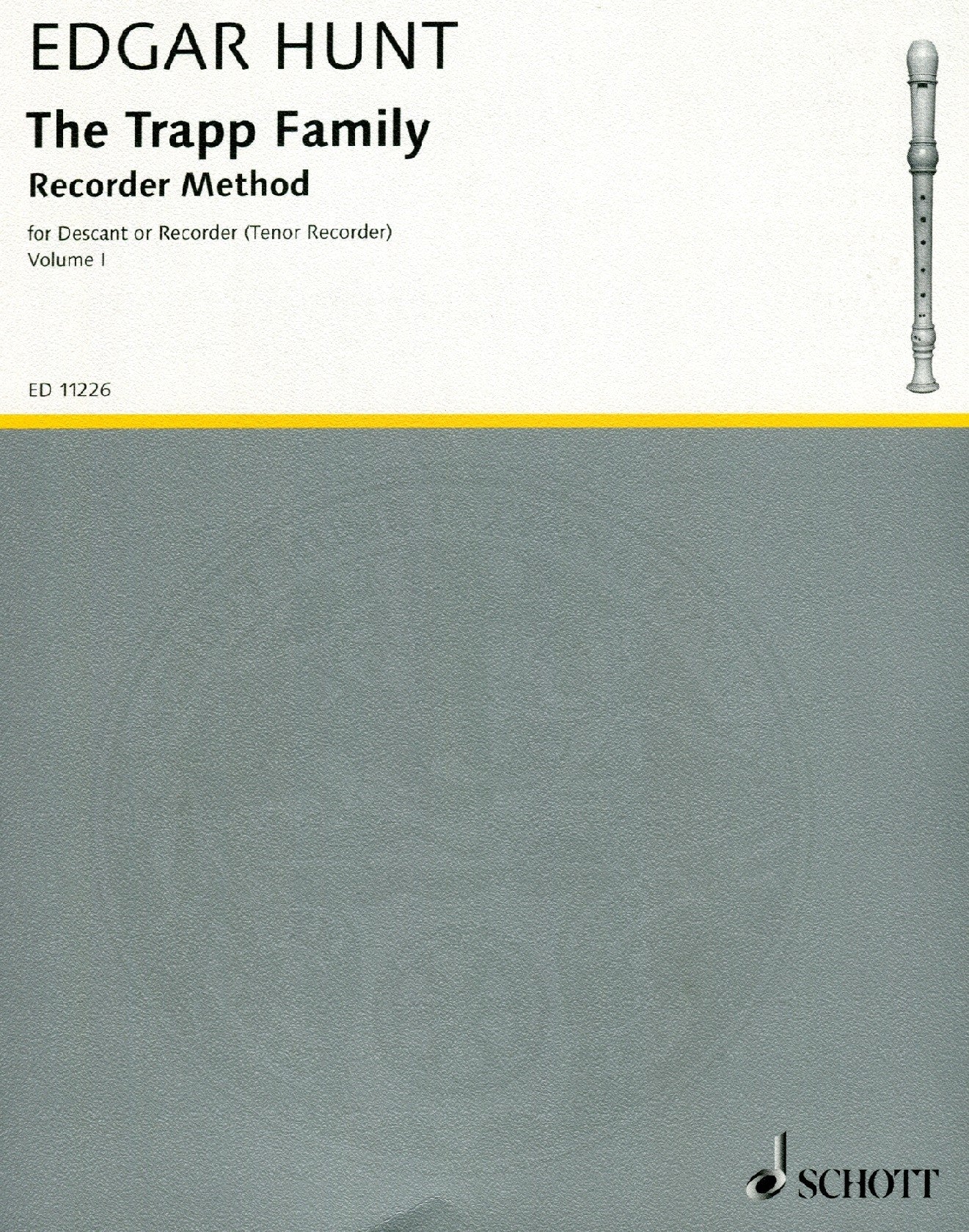 The Trapp Family Recorder Method Book 1
