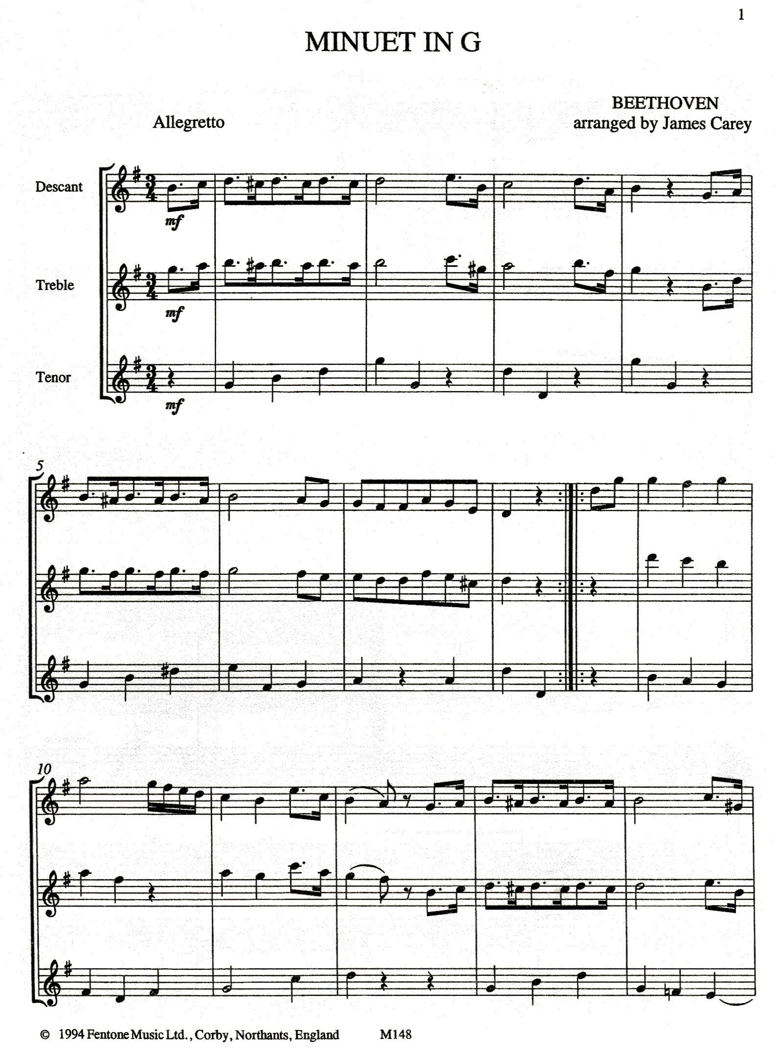 Minuet in G