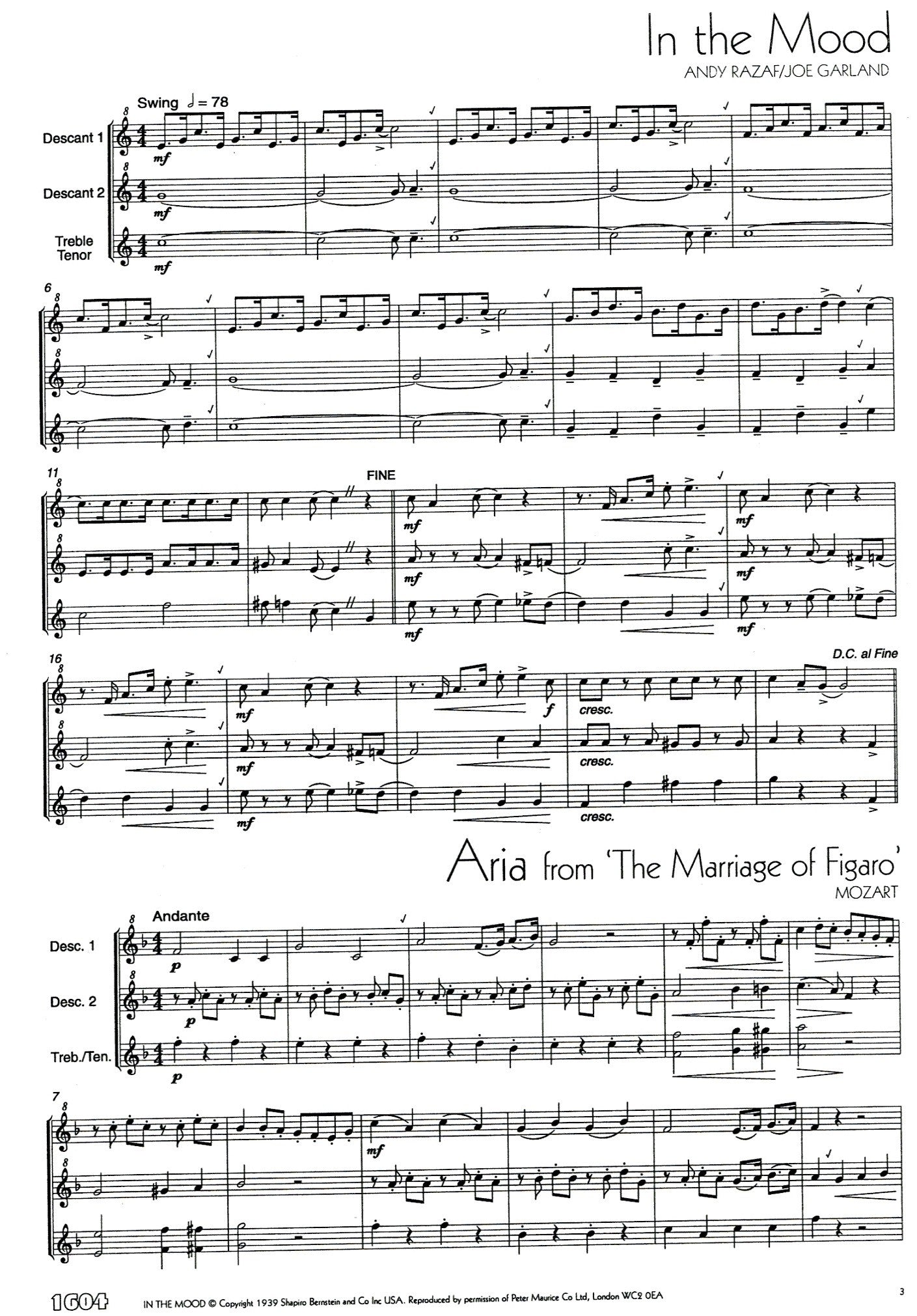 Winners Galore for Recorder Trio Book 2