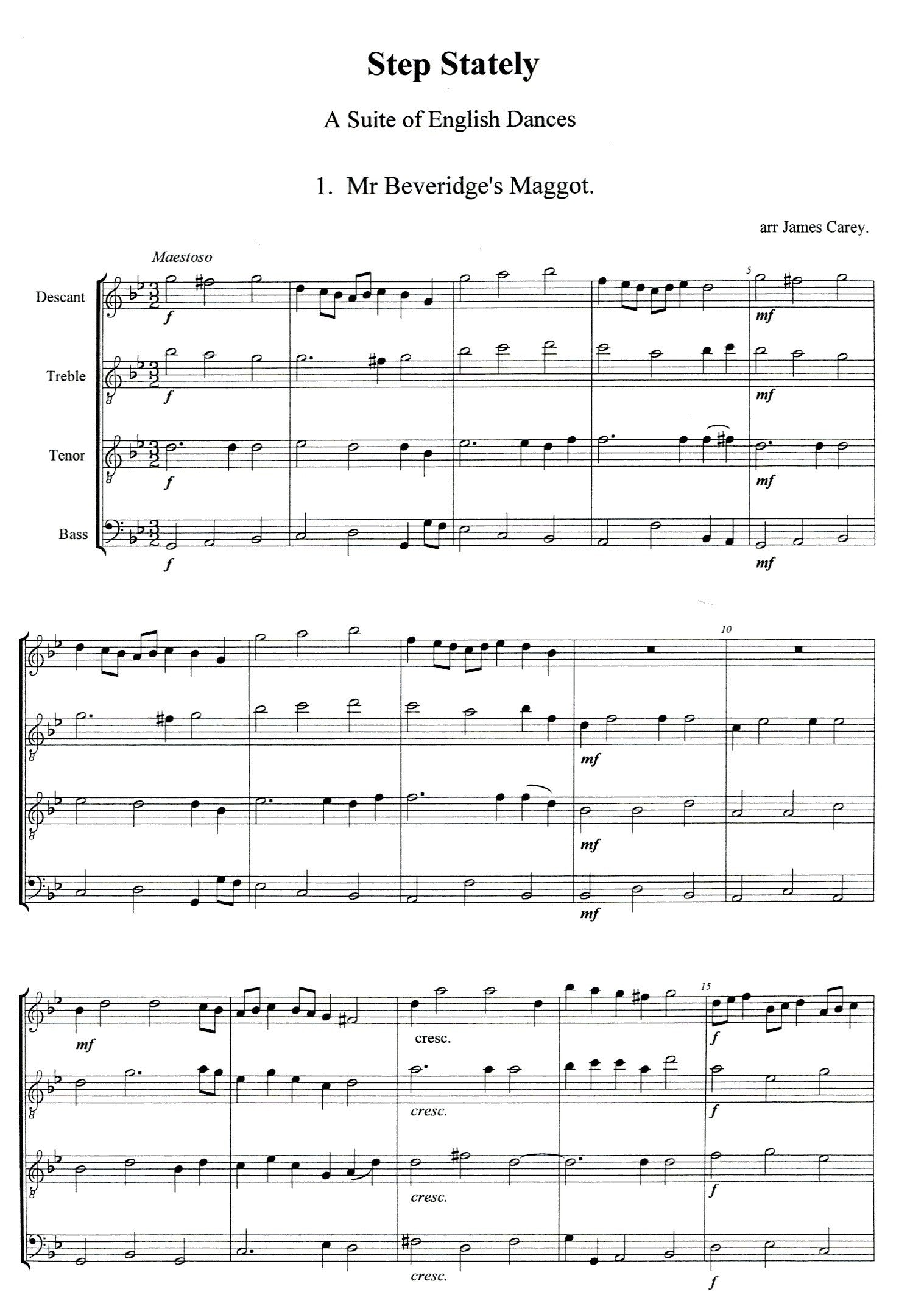 Step Stately - a suite of English dances