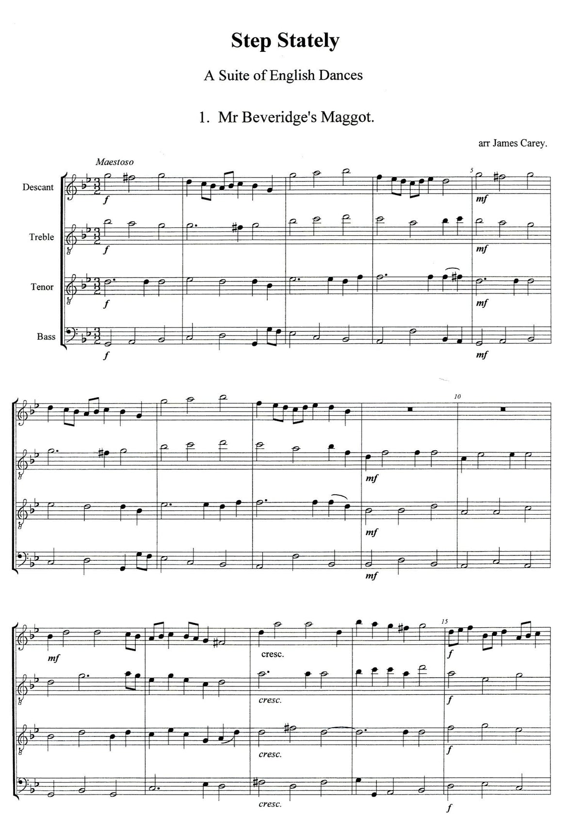 Stately Step Step Stately - a suite of English dances – Orpheus Music