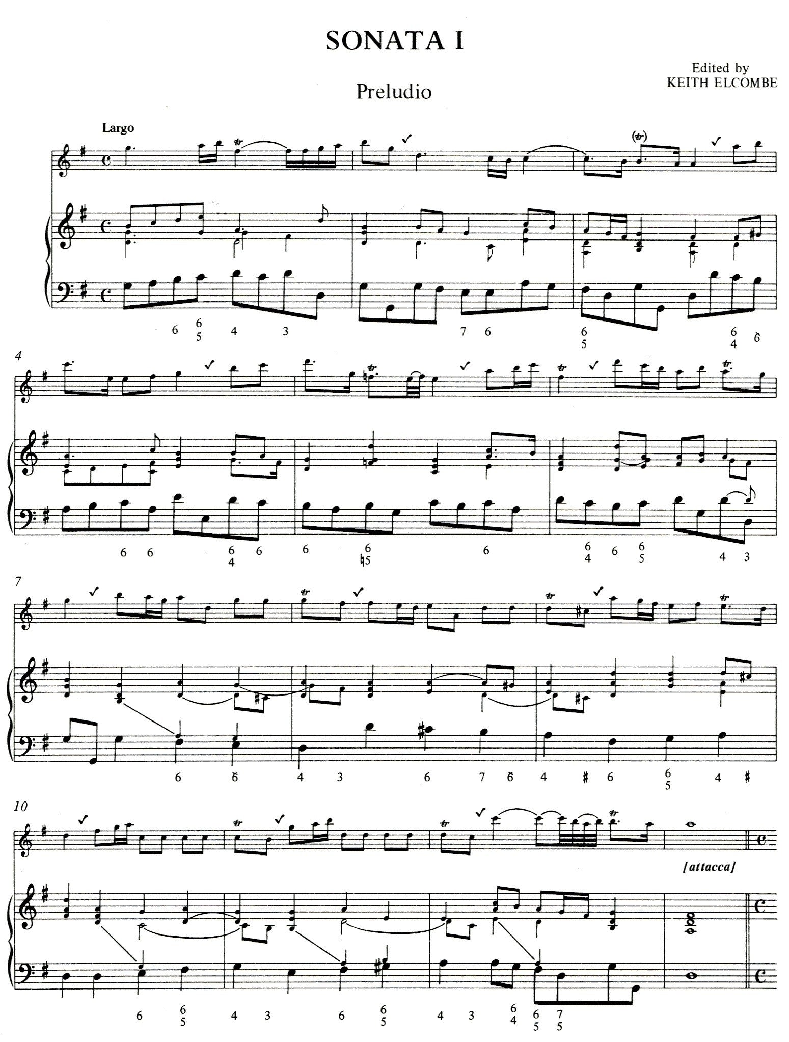 Six Sonatas for Recorder Volume 1