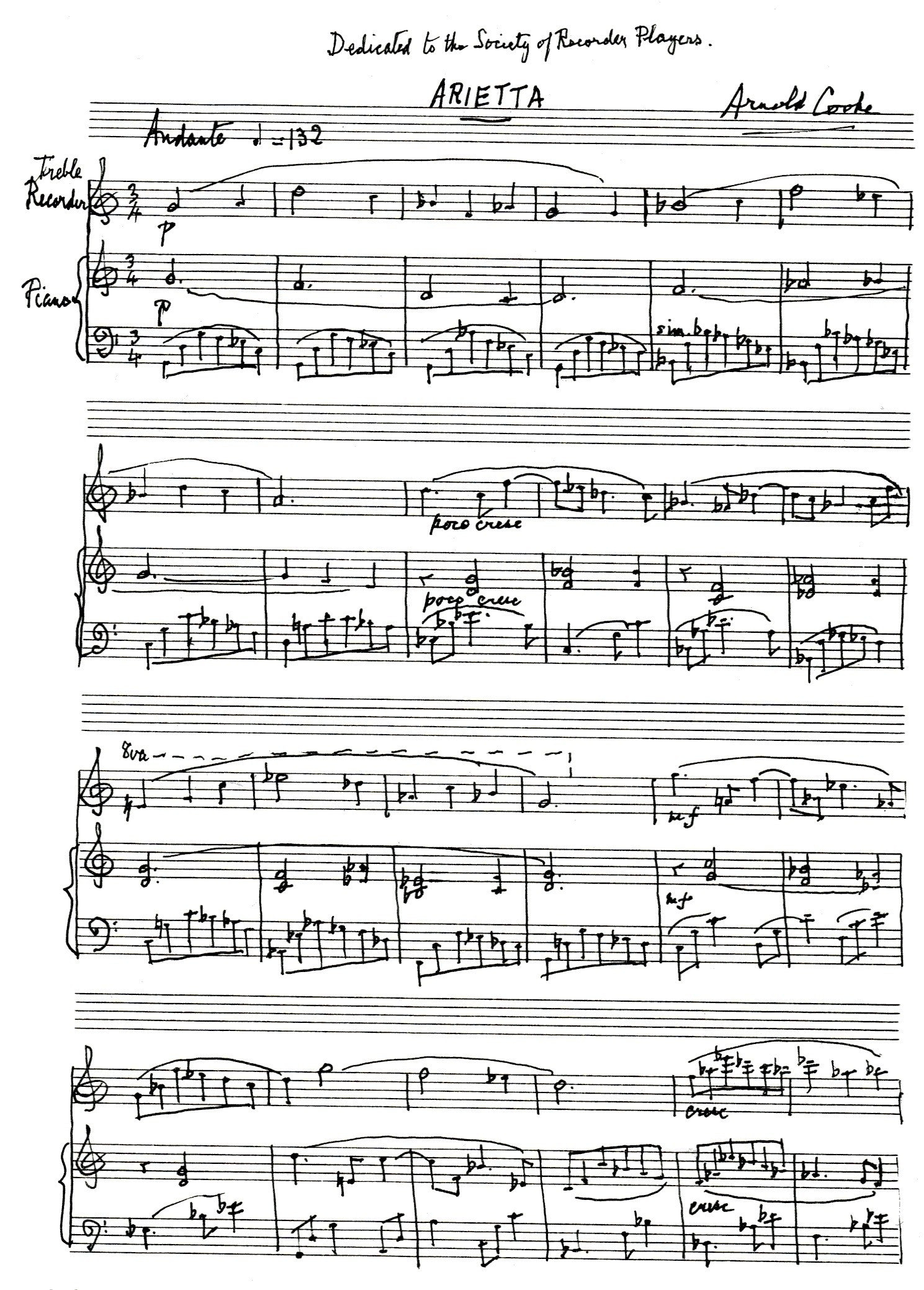 A Birthday Album for the Society of Recorder Players