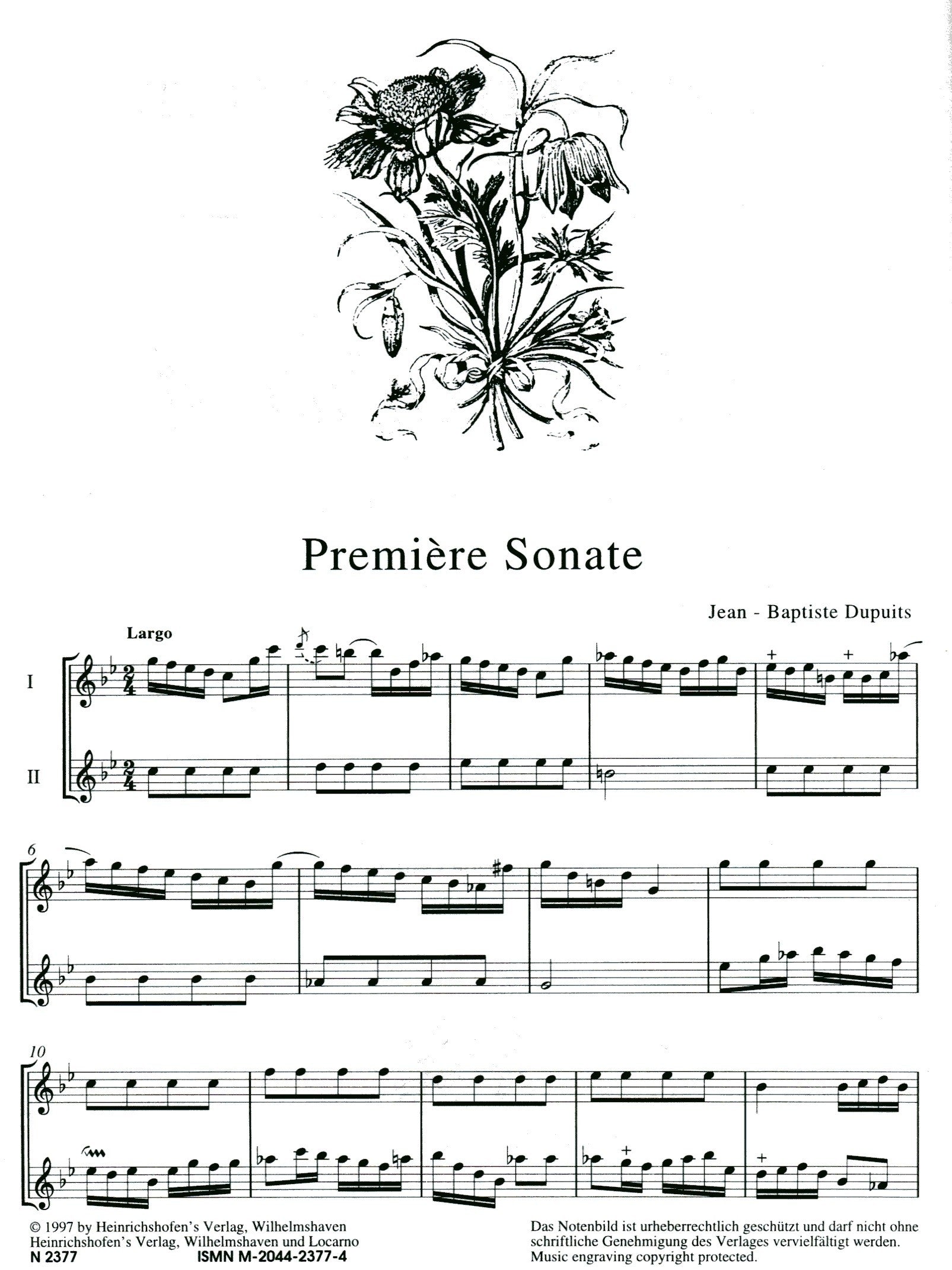 6 Sonatas from Op4 Volume 1