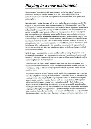 The Recorder A Basic Workshop Manual