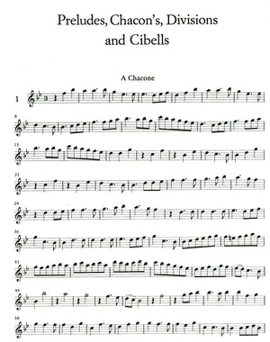 Preludes, Chacon's, Divisions and Cibells