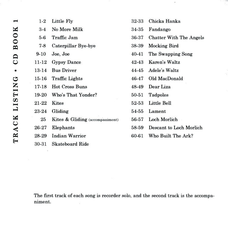 Recorder from the Beginning Book 1 CD