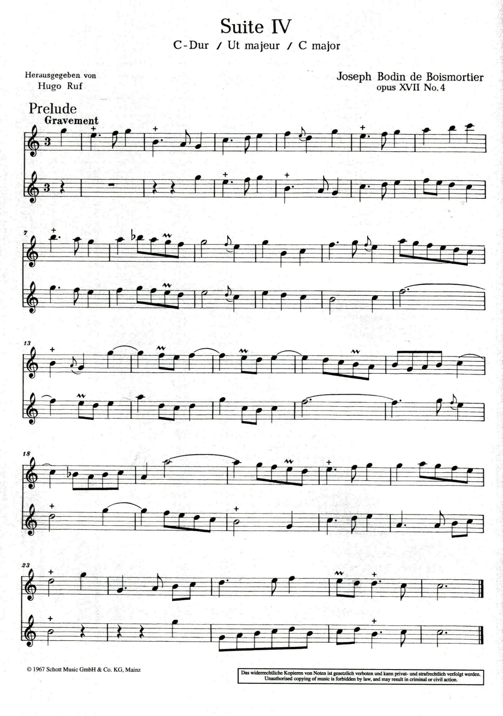 Six Easy Duets for two treble recorders Vol II