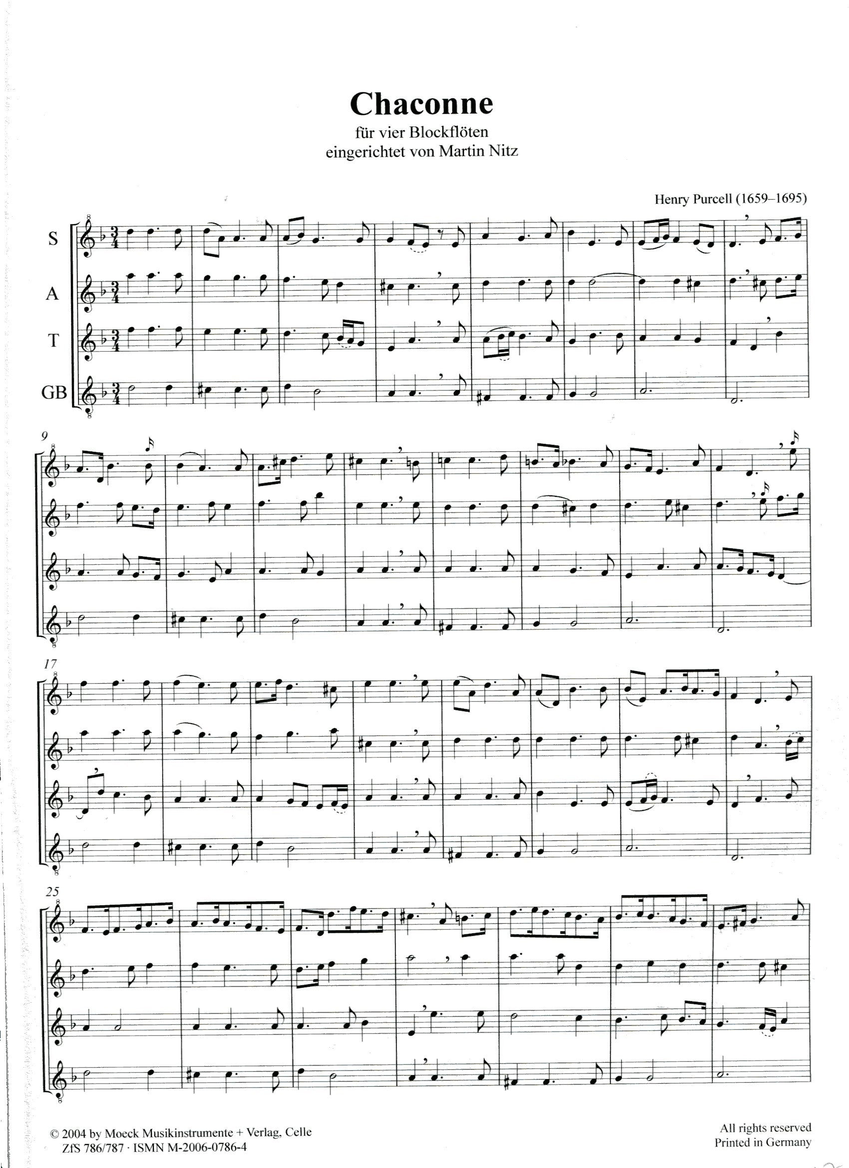 Chaconne in d minor