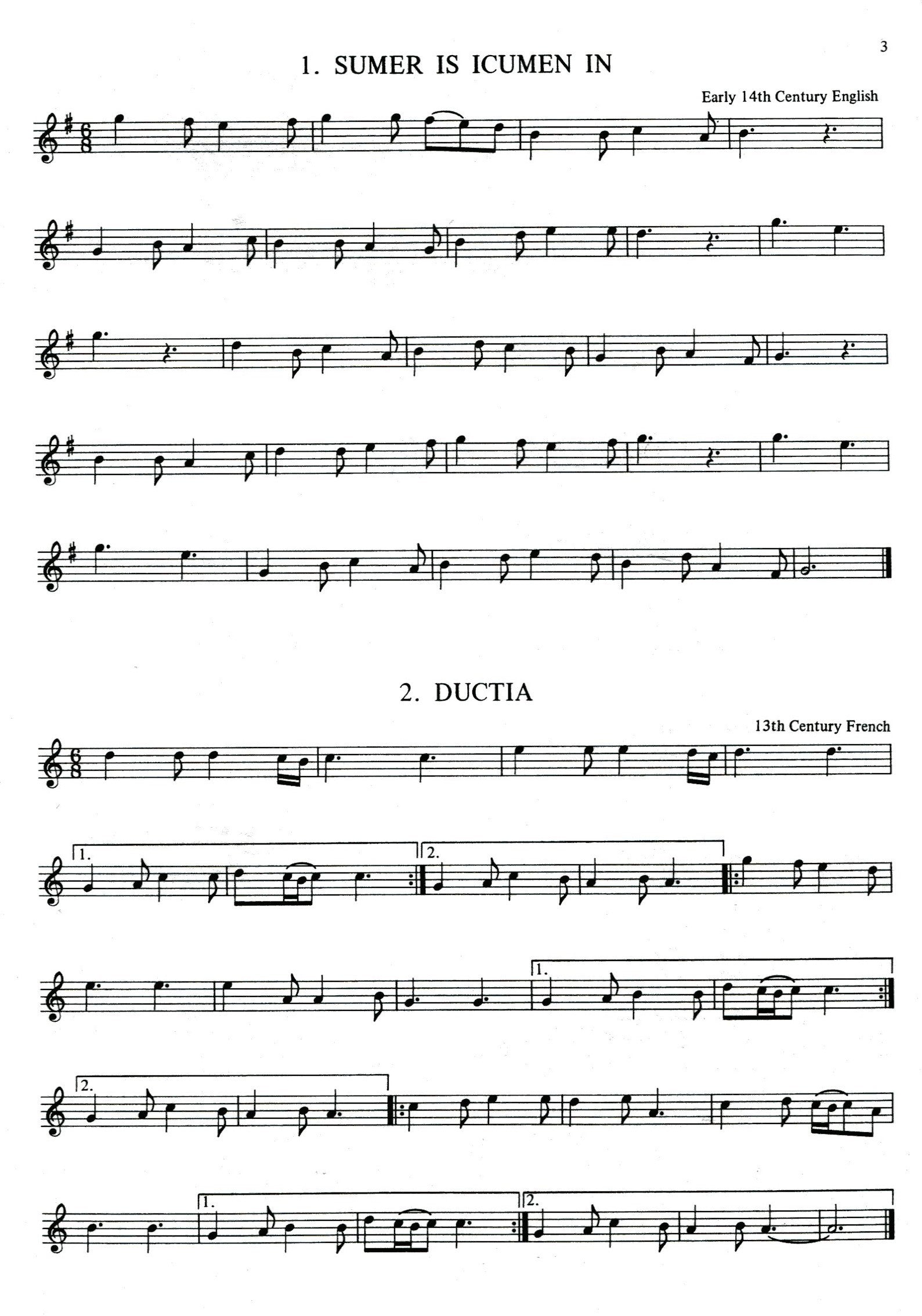 Medieval Songs and Dances