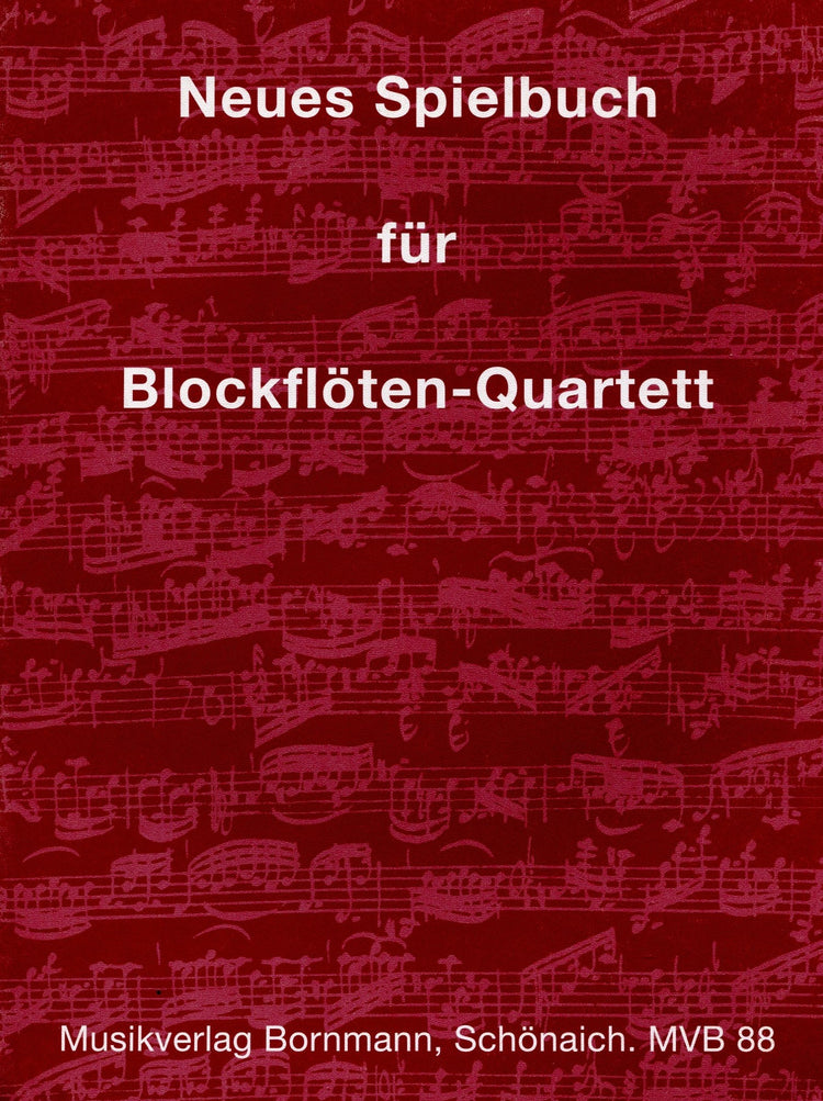 New Song Book for Recorder Quartet