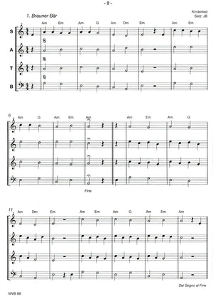 New Song Book for Recorder Quartet