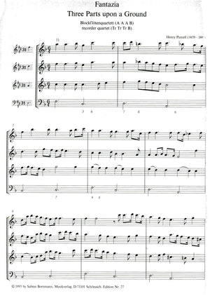 Fantazia Three Parts upon a Ground